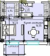 1-кімнатна 36.84 м² в ЖК Простір Eco City (Простір на Радісній від 23 150 грн/м², Одеса