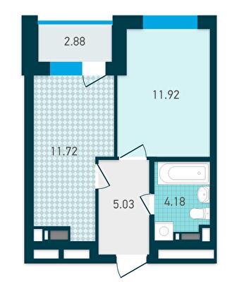 1-кімнатна 35.73 м² в ЖК GENESIS від 36 688 грн/м², Київ