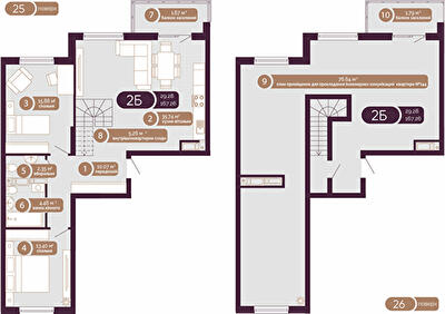 Двухуровневая 167.26 м² в ЖК Голосеевский от 57 810 грн/м², Киев