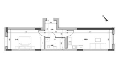 1-кімнатна 48.71 м² в ЖК Ріел Сіті від 24 900 грн/м², Львів