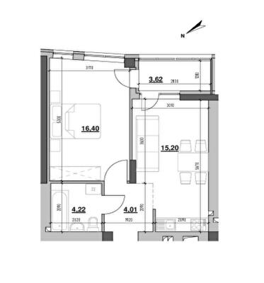 1-кімнатна 43.45 м² в ЖК Ріел Сіті від 26 015 грн/м², Львів