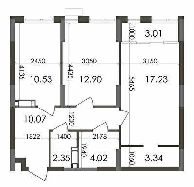 2-комнатная 63.45 м² в ЖК Star City от 25 060 грн/м², Киев