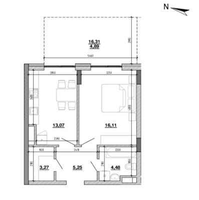 1-комнатная 47.3 м² в ЖК Містечко Підзамче от 27 865 грн/м², Львов