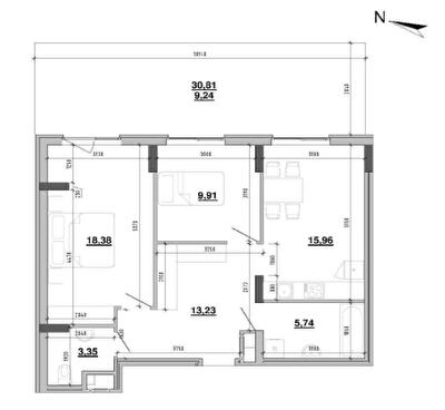 2-комнатная 75.81 м² в ЖК Містечко Підзамче от 24 763 грн/м², Львов