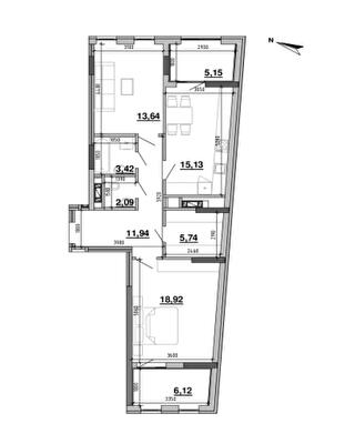 2-комнатная 82.15 м² в ЖК Містечко Підзамче от 26 821 грн/м², Львов
