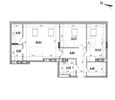 2-комнатная 80.78 м² в ЖК Містечко Підзамче от 28 978 грн/м², Львов