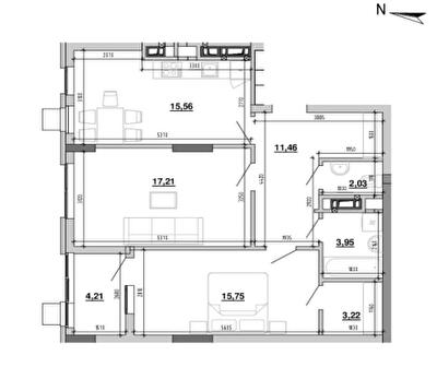 2-комнатная 73.39 м² в ЖК Містечко Підзамче от 32 103 грн/м², Львов