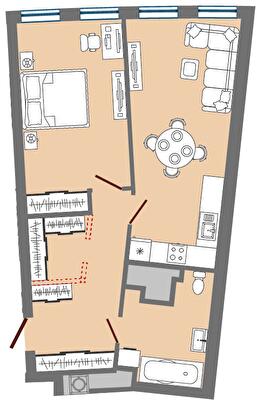 1-комнатная 54.85 м² в ЖК Greenville Park Lviv от 31 900 грн/м², Львов