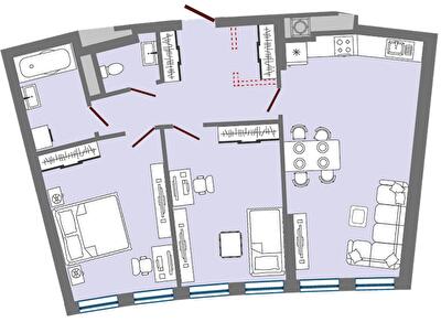 2-комнатная 70.67 м² в ЖК Greenville Park Lviv от 31 900 грн/м², Львов