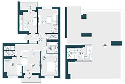 Дворівнева 127.66 м² в ЖК Skyfall від 36 700 грн/м², Львів