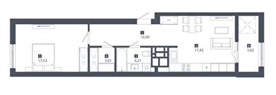 1-комнатная 58.08 м² в ЖК Cinematic от 39 550 грн/м², Львов