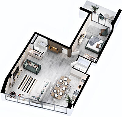 2-комнатная 79.1 м² в ЖК RYBALSKY от 60 617 грн/м², Киев
