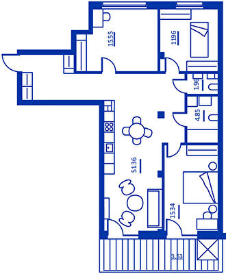 3-комнатная 104.55 м² в ЖК RYBALSKY от 52 352 грн/м², Киев