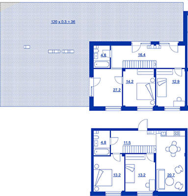 Двухуровневая 174.9 м² в ЖК RYBALSKY от 55 499 грн/м², Киев