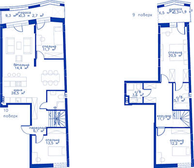 Двухуровневая 137.9 м² в ЖК RYBALSKY от 48 379 грн/м², Киев