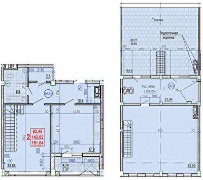 Двухуровневая 191.84 м² в КД Leonardo town от 57 450 грн/м², Харьков