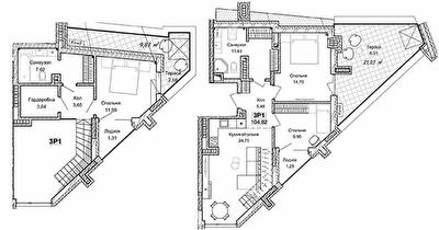 Двухуровневая 104.82 м² в ЖК Pokrovsky Apart Complex от 35 900 грн/м², Ровно