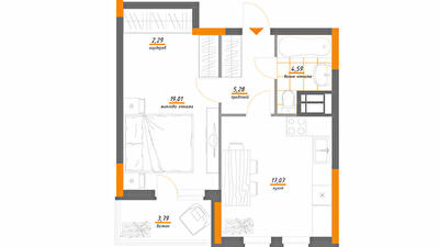 1-кімнатна 52.03 м² в ЖК Нивки-Парк від 47 260 грн/м², Київ
