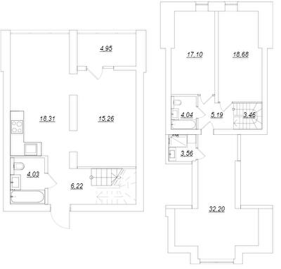 Дворівнева 132.95 м² в ЖК Desna Park Residence від 16 800 грн/м², с. Зазим`я