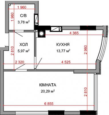 1-кімнатна 43.81 м² в ЖК Royal Park від 33 750 грн/м², м. Ірпінь