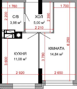 1-кімнатна 34.9 м² в ЖК Royal Park від 33 750 грн/м², м. Ірпінь