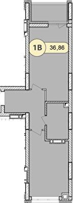 1-кімнатна 36.86 м² в ЖК Синергія Сіті від 25 500 грн/м², м. Ірпінь