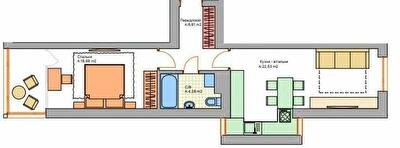 1-кімнатна 52.3 м² в ЖК Еталон від 22 500 грн/м², м. Ірпінь