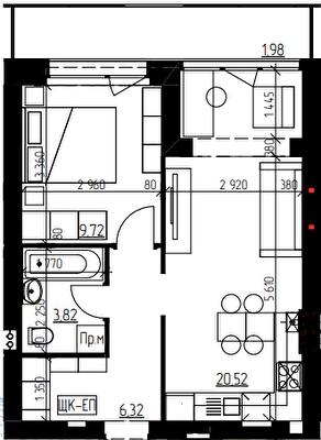2-кімнатна 72.2 м² в ЖК На Прорізній від 27 200 грн/м², смт Гостомель