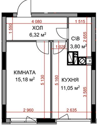 1-кімнатна 36.35 м² в ЖК На Прорізній 2 від 27 500 грн/м², смт Гостомель