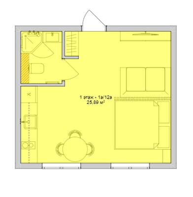 Студія 25.8 м² в ЖК Sofievsky від 18 005 грн/м², с. Гнатівка