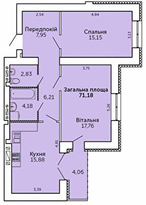 Двокімнатні в ЖК Levanevsky