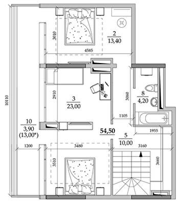 Дворівнева 141.9 м² в Мкрн Таїровські сади від 22 893 грн/м², с. Лиманка