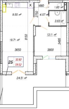 2-кімнатна 59.52 м² в ЖК Вудсторія від 21 500 грн/м², Київ