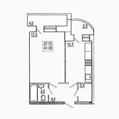 1-комнатная 41 м² в ЖК на вул. Пирогова от 19 300 грн/м², Тернополь