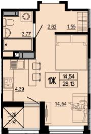 Студія 28.13 м² в ЖК Hello House від 33 000 грн/м², Київ