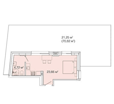 1-кімнатна 49.63 м² в ЖК Smart House від 99 500 грн/м², Львів
