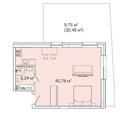 1-кімнатна 53.77 м² в ЖК Smart House від 100 000 грн/м², Львів
