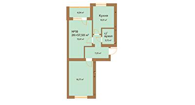 2-кімнатна 57.5 м² в ЖК Гранд Віллас від 23 880 грн/м², смт Ворзель